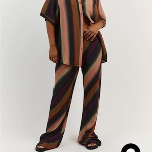DISSH ombré rayon and viscose straight leg pants